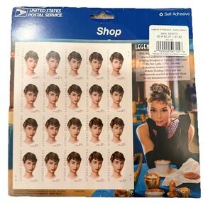 Audrey Hepburn USPS Stamp Sheet Scott #3786 Full Sheet of 20 Sealed